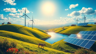 طاقة متجددة، توفير الطاقة، تقليل الانبعاثات