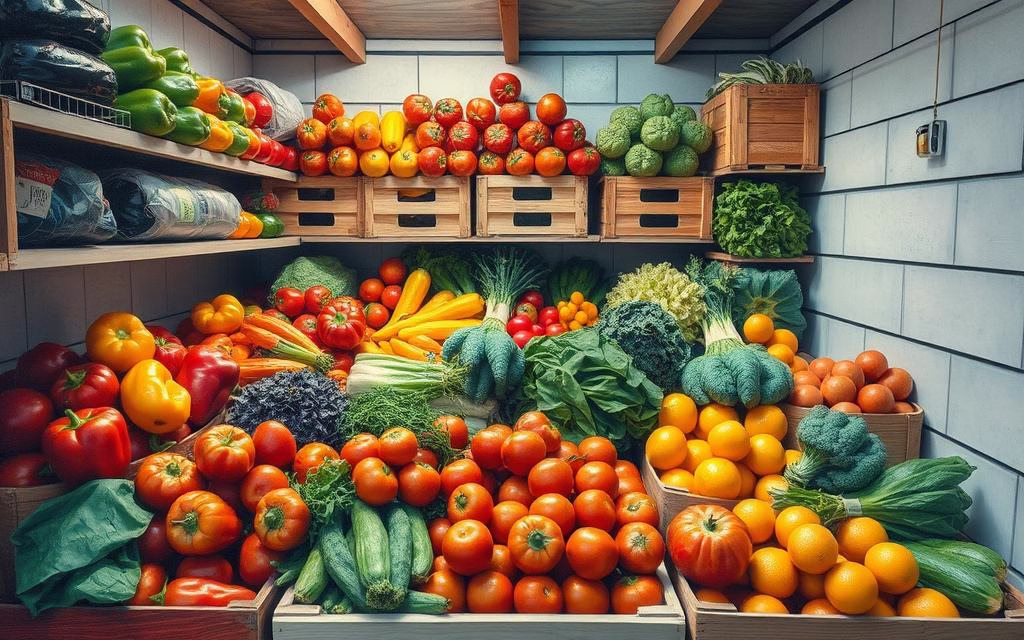 تخزين الخضار والفواكه تخزين الخضار والفواكه