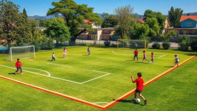 مشروع ملعب كرة قدم للاطفال