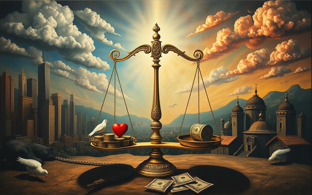 تأثير المال على القيم